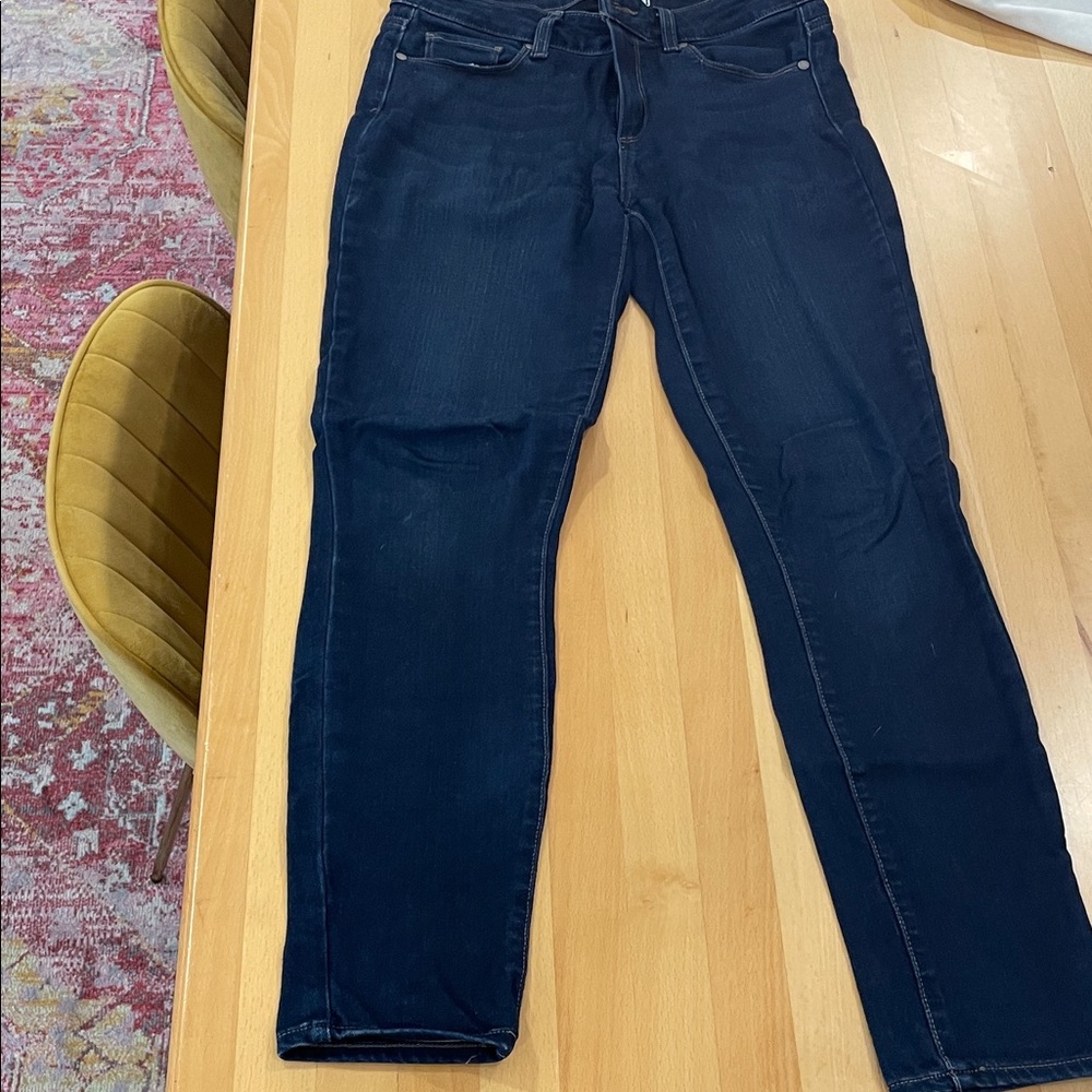 PAIGE Women's Dark Blue Skinny Jeans Verdugo Ankle